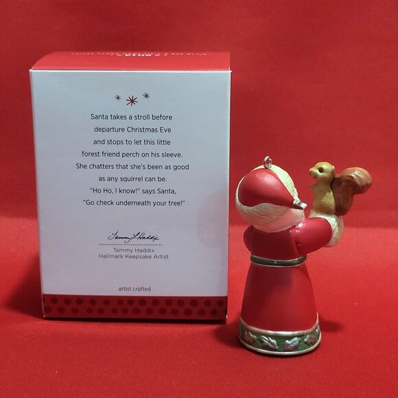 Hallmark A Visit From Santa Squirrel 2013 Christmas Tree Ornament - Picture 2 of 12